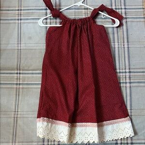 Charming Red Polka Dot Kids Dress